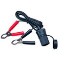 12V SOCKET W/BATTERY CLIPS