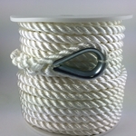 PRE-SPLICED 3-STRAND TWISTED NYLON ANCHOR LINES