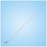 8 ft VHF Marine Band 6dB  Has all the elements of a high end 8 ft antenna with a brass element and a smooth, high gloss, polyurethane finish that will not yellow in the sun. This antenna delivers performance and is a great value. Brass and copper elements Chrome-plated ferule with standard 1"-14 thread Includes 15 ft RG-58 cable and a PL-259 connector Smooth, durable, high gloss finish