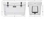 Yeti Cooler Dimensions