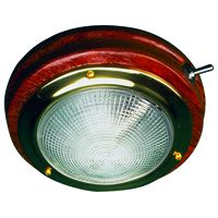 TEAK/BRASS DOME LIGHT 6-1/8 IN SD4002061